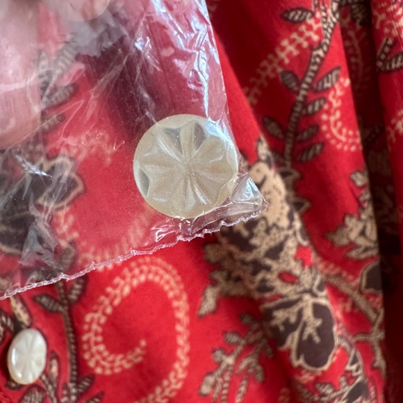 RRL Ralph Ralph Lauren Red Bias-Cut Floral Cotton Dress Size 1 XS Small - Picture 14 of 14